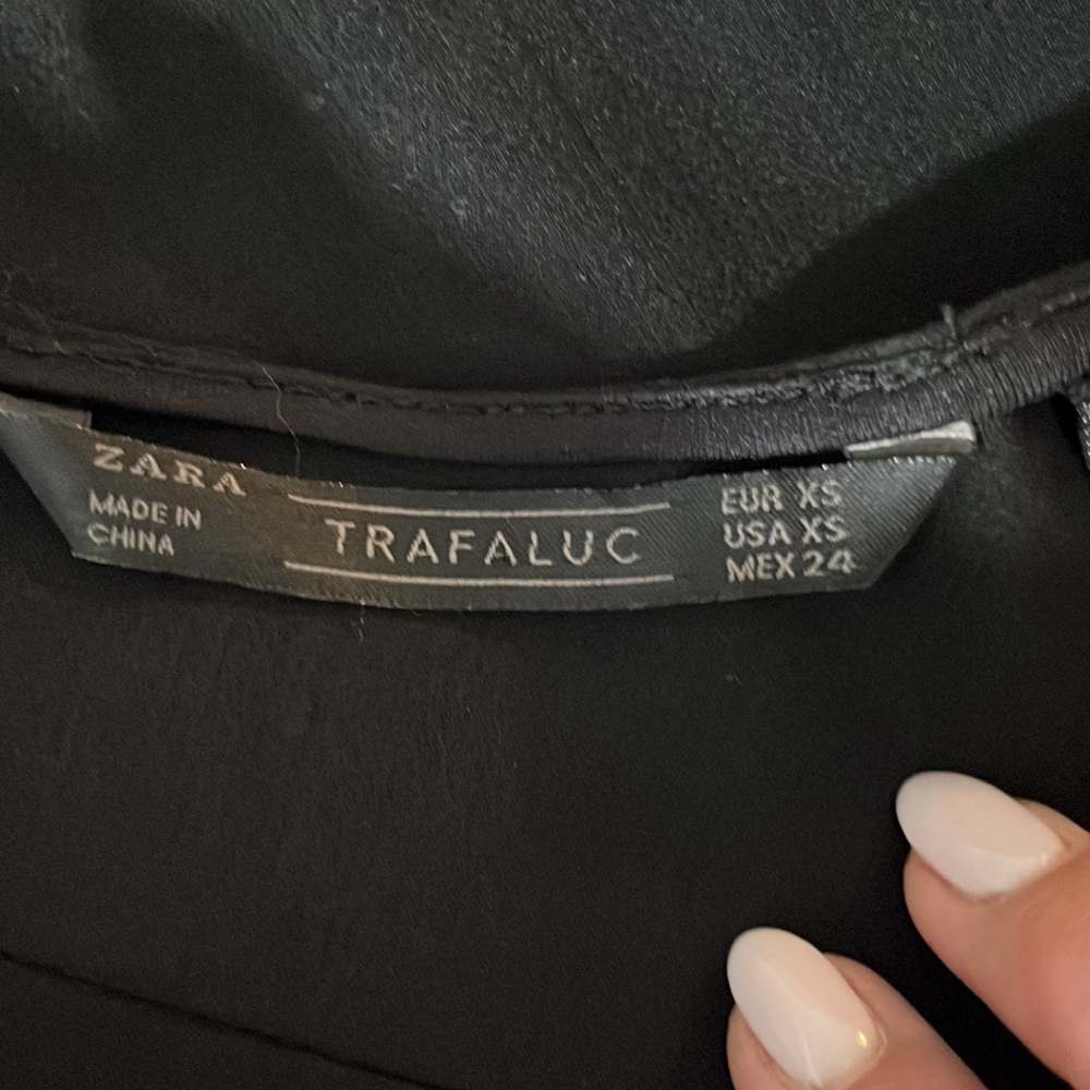 Zara Trafaluc black short playsuit jumpsuit size XS - Picture 10 of 11